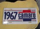 LP001  US ライセンスプレート　67 Camaro